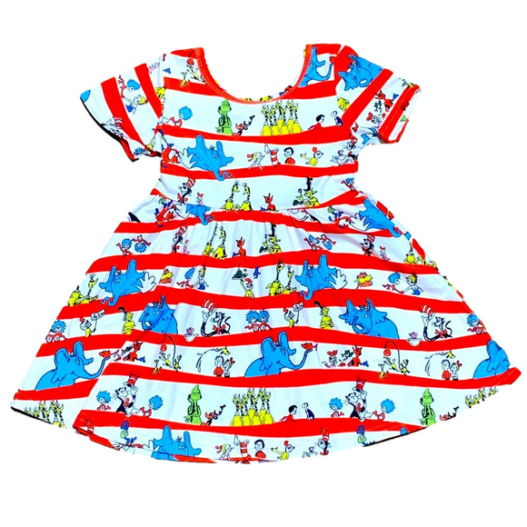 NWOT Dr. Seuss Character Twirl Dress - Picture 1 of 3